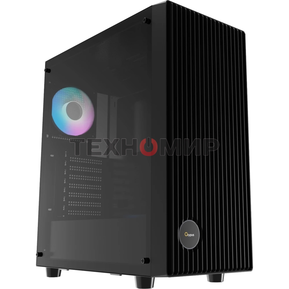Компьютерный корпус Ocypus Gaммa C70 BK ARGB ATX/win/black/4 ARGB fans/no PSU/Tempered Glass