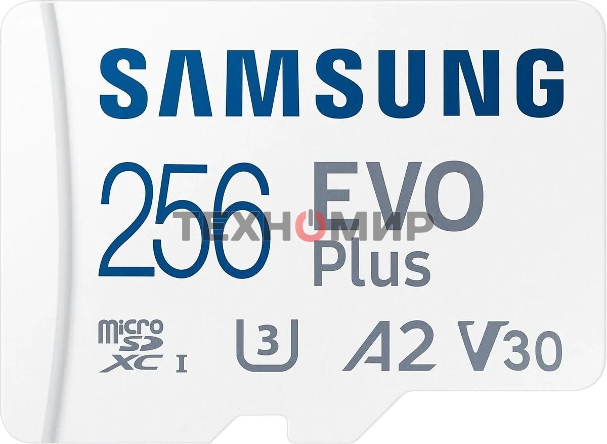 Флеш карта Samsung EVO Plus microSDXC 256Gb MB-MC256KA/EU