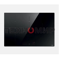 Индукционная варочная панель Elica, 80 см, сенсорное управление, 9 уровней мощности, одна Bridge zone, Booster, индикатор остаточного тепла, распознование посуды, пауза, подогрев, таймер, черный