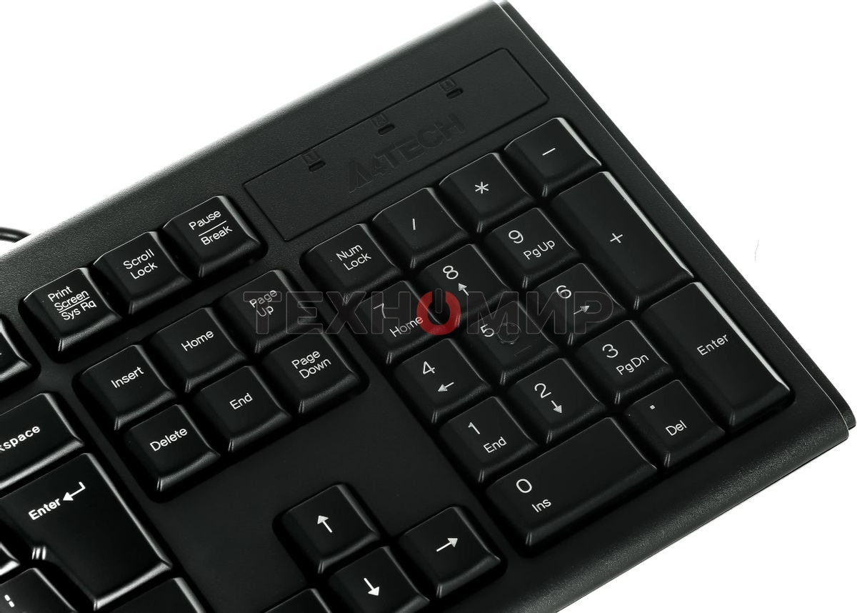 Комплект клавиатура+мышь A4Tech KRS-8372 проводной, USB, 1200 DPI, чёрный