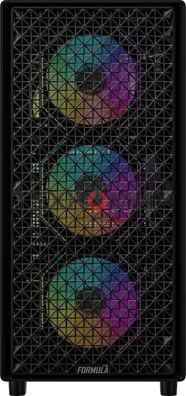 Компьютерный корпус Aerocool/Formula MANA DYNAMIC черный без БП ATX 6x120мм 2xUSB 3.0 1xUSB3.1 audio bott PSU