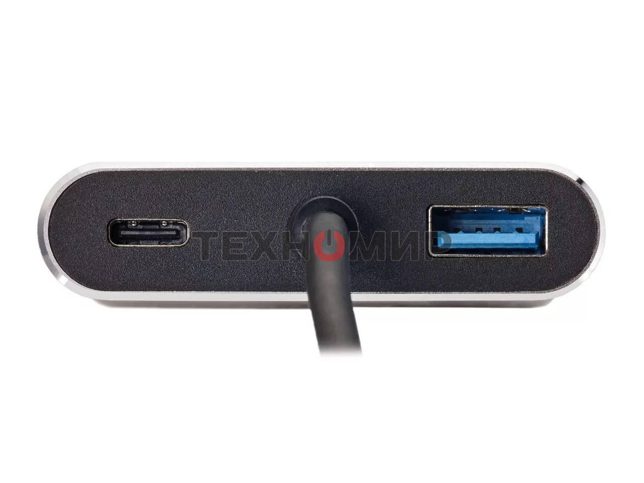 USB-концентратор USB3.1 TypeCm -->HDMI+USB3.0+PD+VGA Alum Grey 4K@30Hz, Telecom TUC055