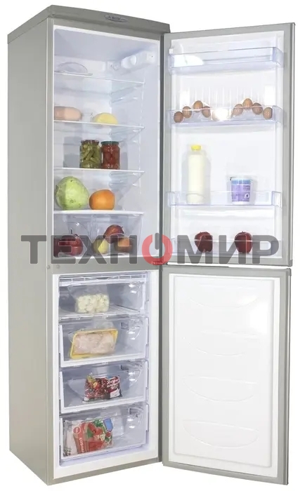 Холодильник DON R-297 NG нерж сталь двухкамерный 225/140л морозилка снизу