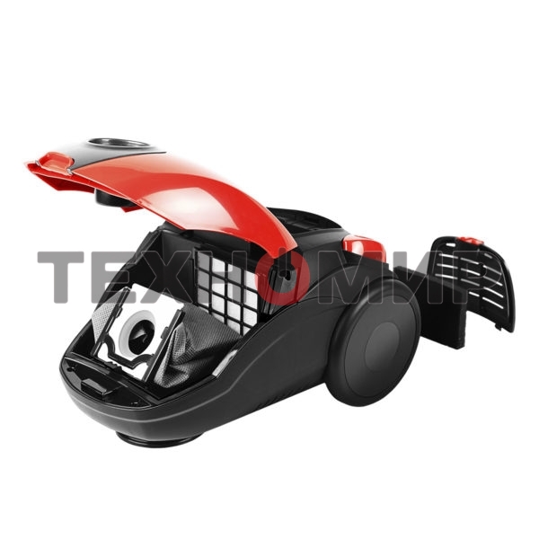 Пылесос Centek CT-2511 красный, 400/2000 Вт, уборка сухая, пылесборник мешок, 2 л