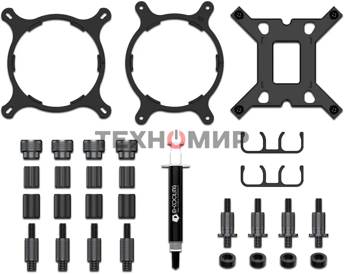 Система жидкостного охлаждения ID-Cooling FX360 PRO черный 120мм алюминий+медь 1800rpm 35.2db 4-pin 350W