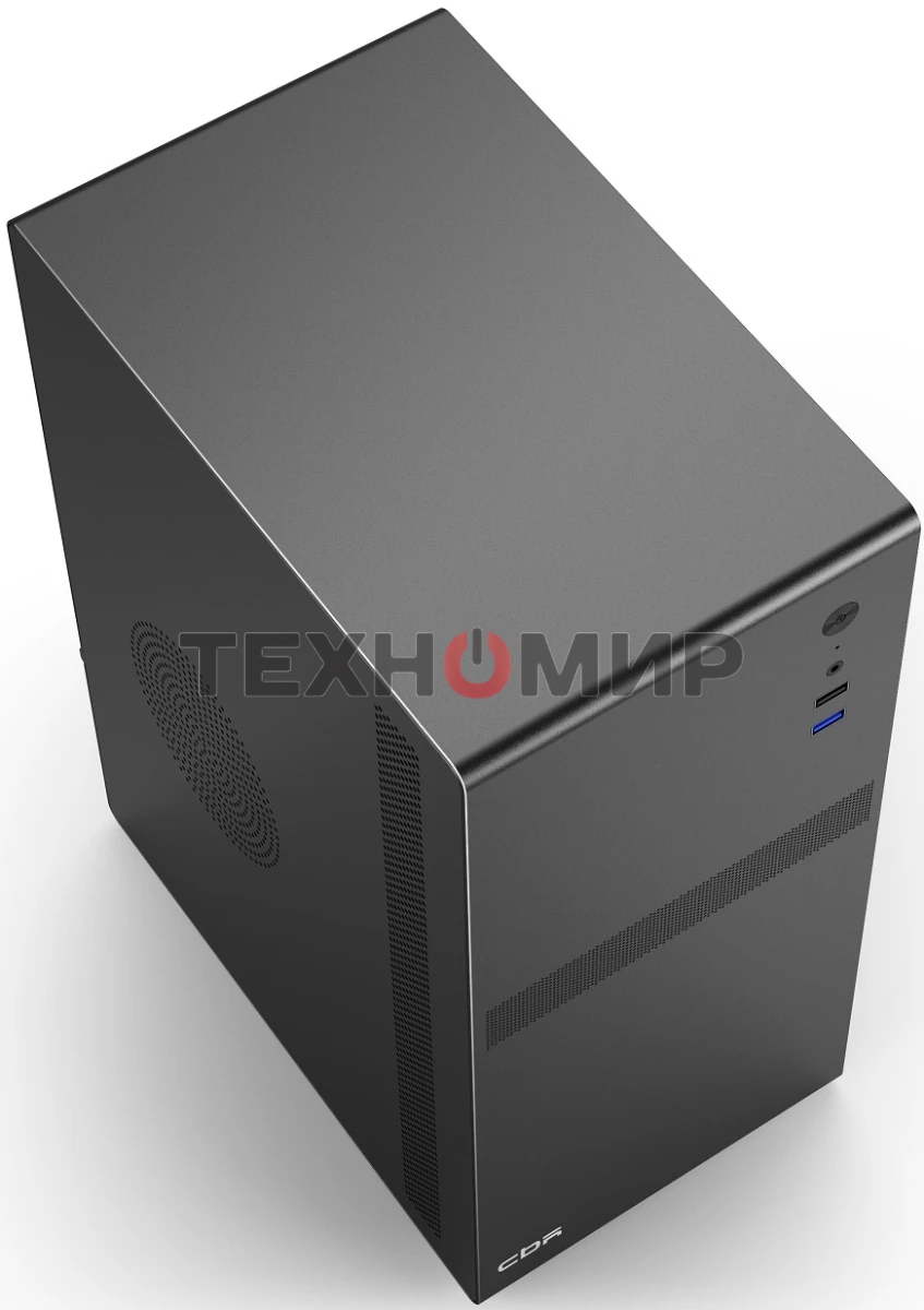 Компьютерный корпус CBR mATX Minitower V203, без БП, 1хUSB 3.0, 1хUSB 2.0, HD Audio+Mic, черный PCC-MATX-V203-WPSU