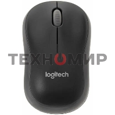 Мышь беспроводная Logitech M186 черный/серый, 1000 dpi, радиоканал, USB, кнопки - 3