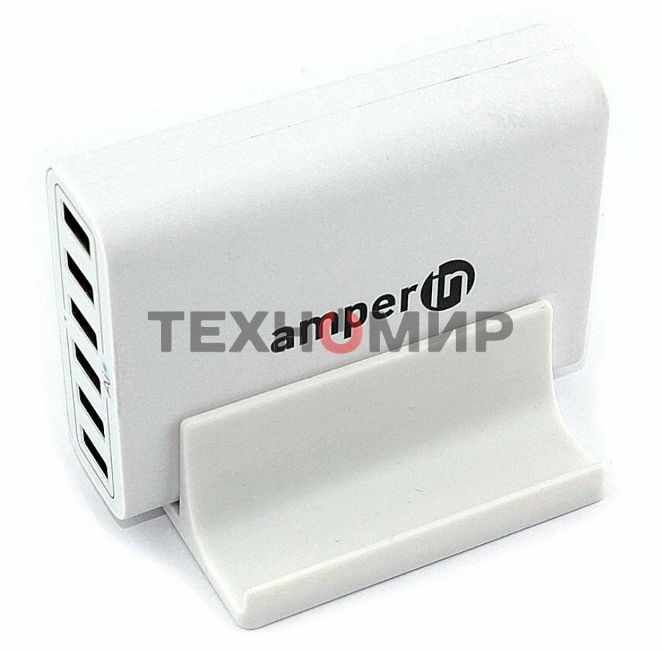 Блок питания (сетевой адаптер) Amperin Quick Charge 6-port QC 3.0 USB (YDS-TC060-4-2-0), белый