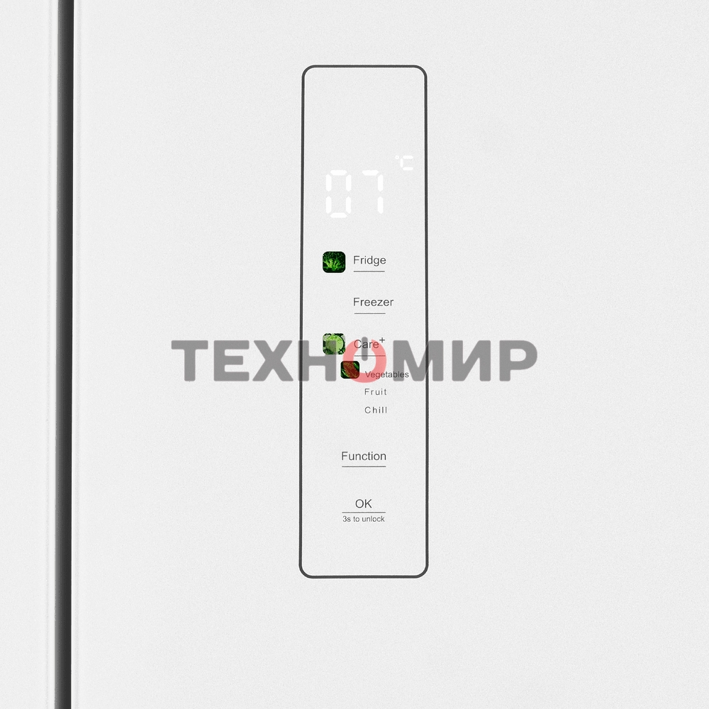 Холодильник Maunfeld MFF183NFWE белый трехкамерный инвертор 270/135л морозилка снизу, Total NoFrost, Side by Side