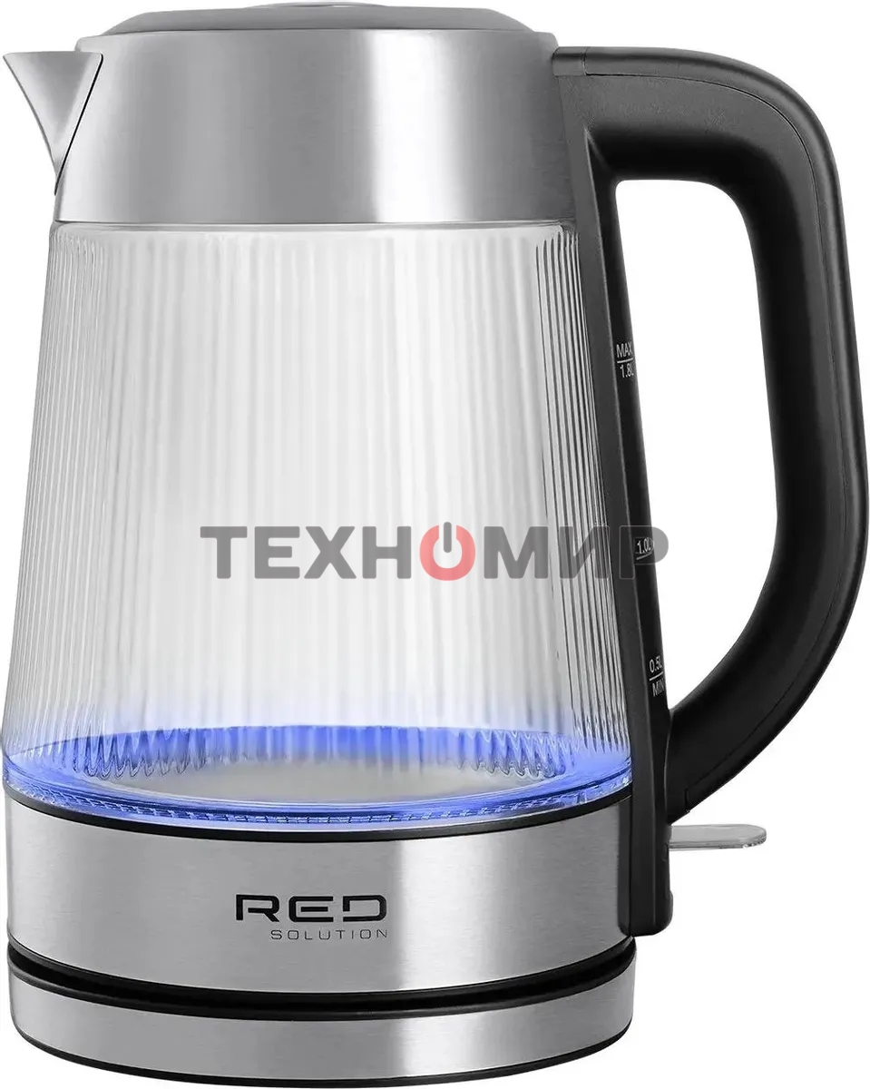 Чайник электрический Red Solution G121 1.8 л, 2200 Вт, черный/серебристый