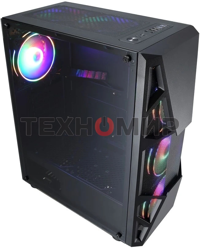 Компьютерный корпус Aerocool/Formula CL-3303B RGb черный без БП ATX 6x120мм 2xUSB 2.0 1xUSB 3.0 audio bott PSU