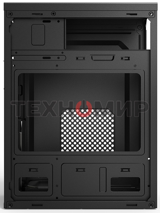 Компьютерный корпус CBR mATX Minitower MX10, c БП PSU-ATX450-08EC (450W/80мм), 2*USB 2.0, HD Audio+Mic, черный