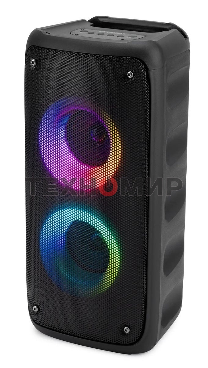 Минисистема Hyundai H-MC1230 черный 40Вт FM USB BT micro SD