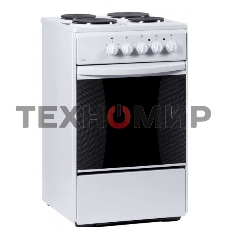 Плита электрическая Flama AE 1406 W белый, конфорок 4 электрических, духовка 50 л, 50 см x 85 см x 60 см