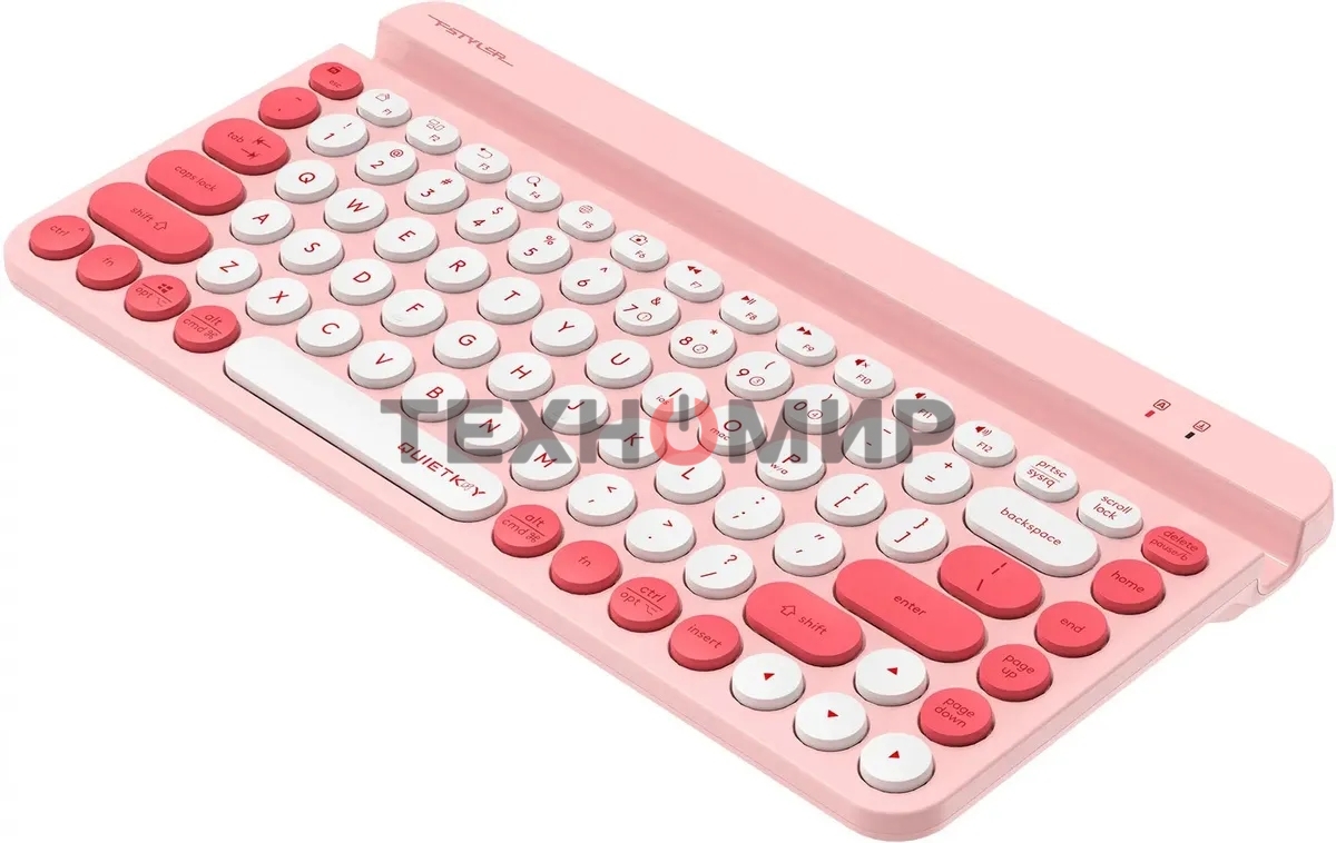 Клавиатура беспроводная A4Tech Fstyler FBK30 розовый USB BT/Radio slim Multimedia (FBK30 RASPBERRY)