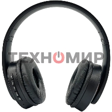 Гарнитура накладные Hyundai H-HP102 черный беспроводные bluetooth оголовье