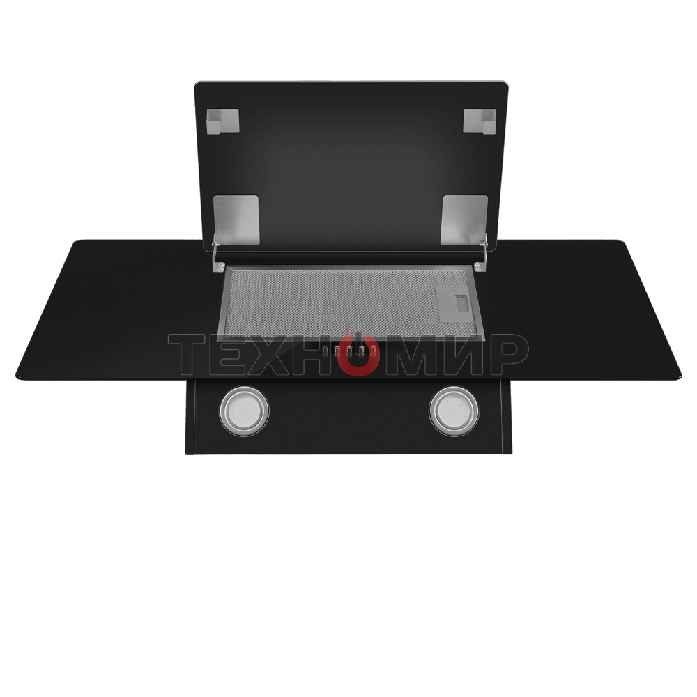 Вытяжка наклонная Maunfeld Tower 90 черный, 90 см, 700 куб. м/ч, 66 дБ