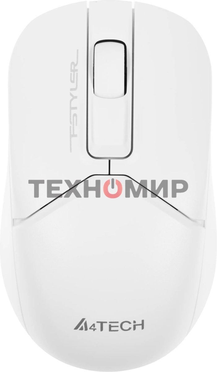 Мышь беспроводная A4Tech Fstyler FB12 белый, 1200 dpi, радиоканал, Bluetooth, USB, кнопки - 3