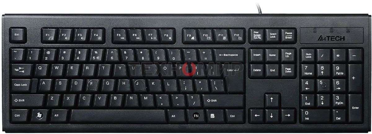 Комплект клавиатура+мышь A4Tech KRS-8372 проводной, USB, 1200 DPI, чёрный