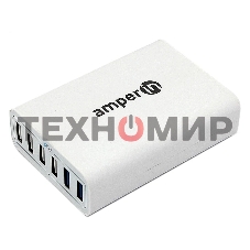 Блок питания (сетевой адаптер) Amperin Quick Charge 6-port QC 3.0 USB (YDS-TC060-4-2-0), белый
