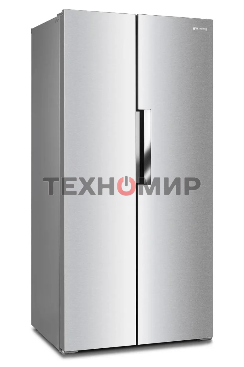 Холодильник Hyundai CS4502F нержавеющая сталь двухкамерный Side by Side 271/165л морозилка сбоку