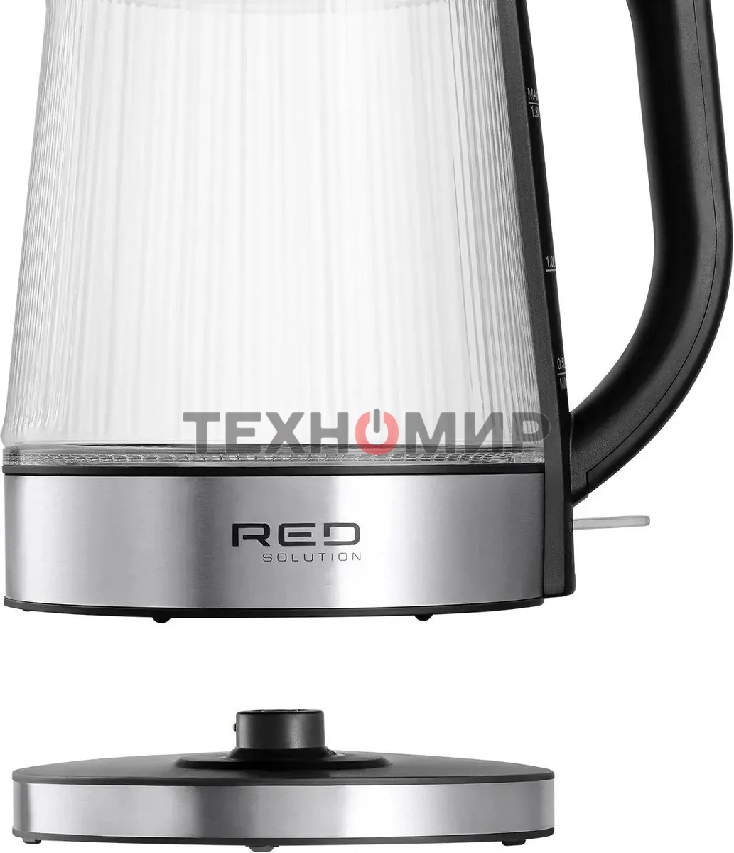 Чайник электрический Red Solution G121 1.8 л, 2200 Вт, черный/серебристый