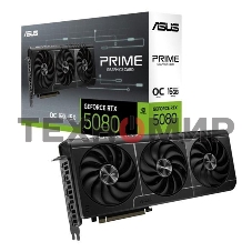 Видеокарта ASUS PRIME-RTX 5080-O16G, 16Gb GDDR7, 256 bit, DisplayPort, HDMI, GPU 2655 MHz 90YV0LX0-M0NA00