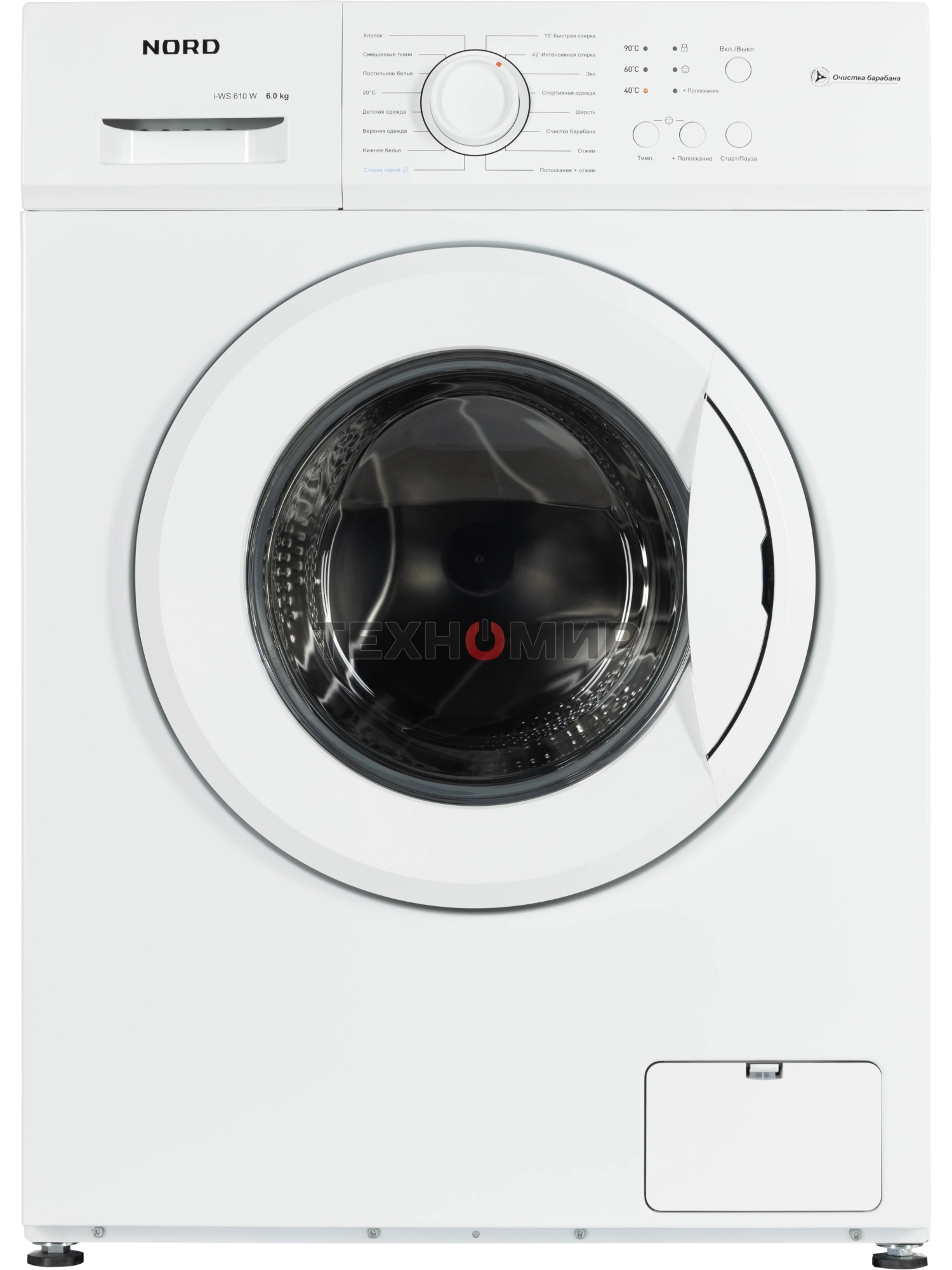 Стиральная машина NORD i-WS 610 W белый, загрузка фронтальная 6 кг, 1000 об/мин, класс: А+++