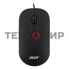 Мышь проводная Acer OMW122 черный, 1200 dpi, USB, кнопки - 3