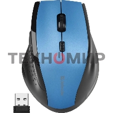 Мышь беспроводная Defender Accura MM-365 синий, 1600 dpi, радиоканал, USB, кнопки - 6