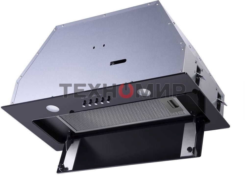 Вытяжка встраиваемая Maunfeld Trapeze 601GG черный, 60 см, 1150 куб. м/ч, 54 дБ