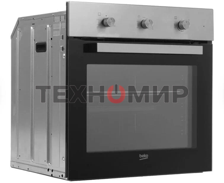 Газовый духовой шкаф Beko BBIGT21100X с откидным электрическим грилем; автоматический электроподжиг; поворотные переключатели; металлические направляющие; объем - 72л; 3 стекла дверцы; 1 решетка; 1 противень; вертел. Цвет нержавеющая сталь; Материал панел