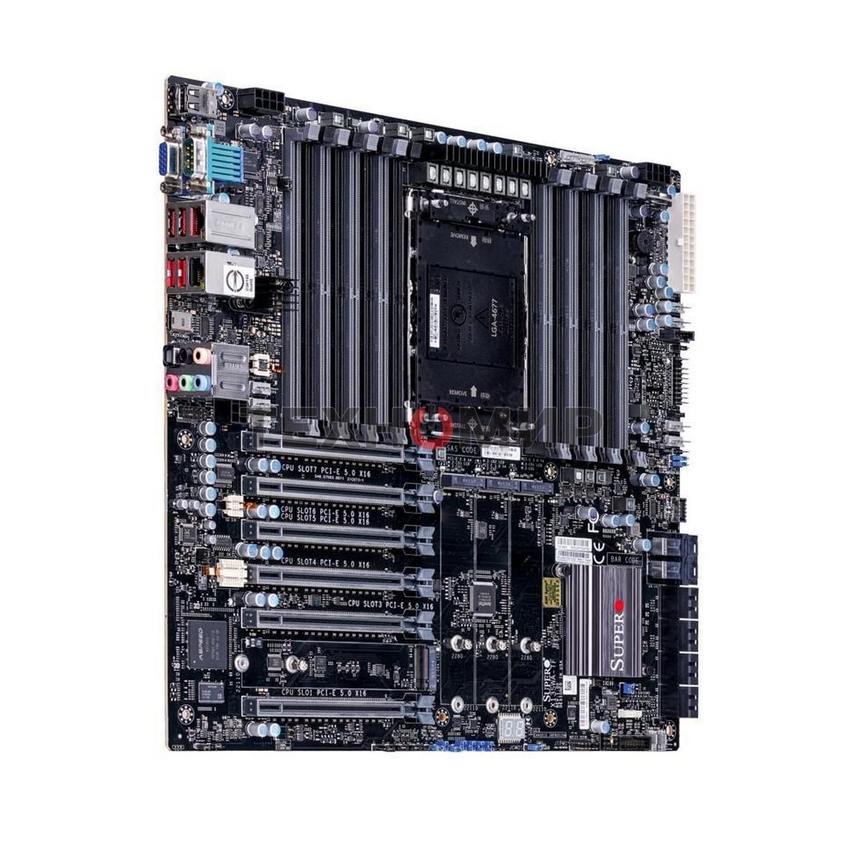 Материнская плата Supermicro MBD-X13SWA-TF-B, LGA 4677, Intel W790, 16xDDR5, 8xSATA, 4xM.2, 6xPCI-E 5.0 x16, 1x10Gb LAN, 1x1Gb LAN, 6xUSB, 7.1, E-ATX