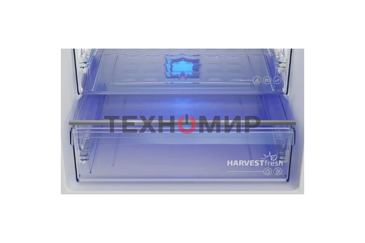 Холодильник Beko B3RCNK362HX нержавеющая сталь двухкамерный 220/100л морозилка снизу Total No Frost