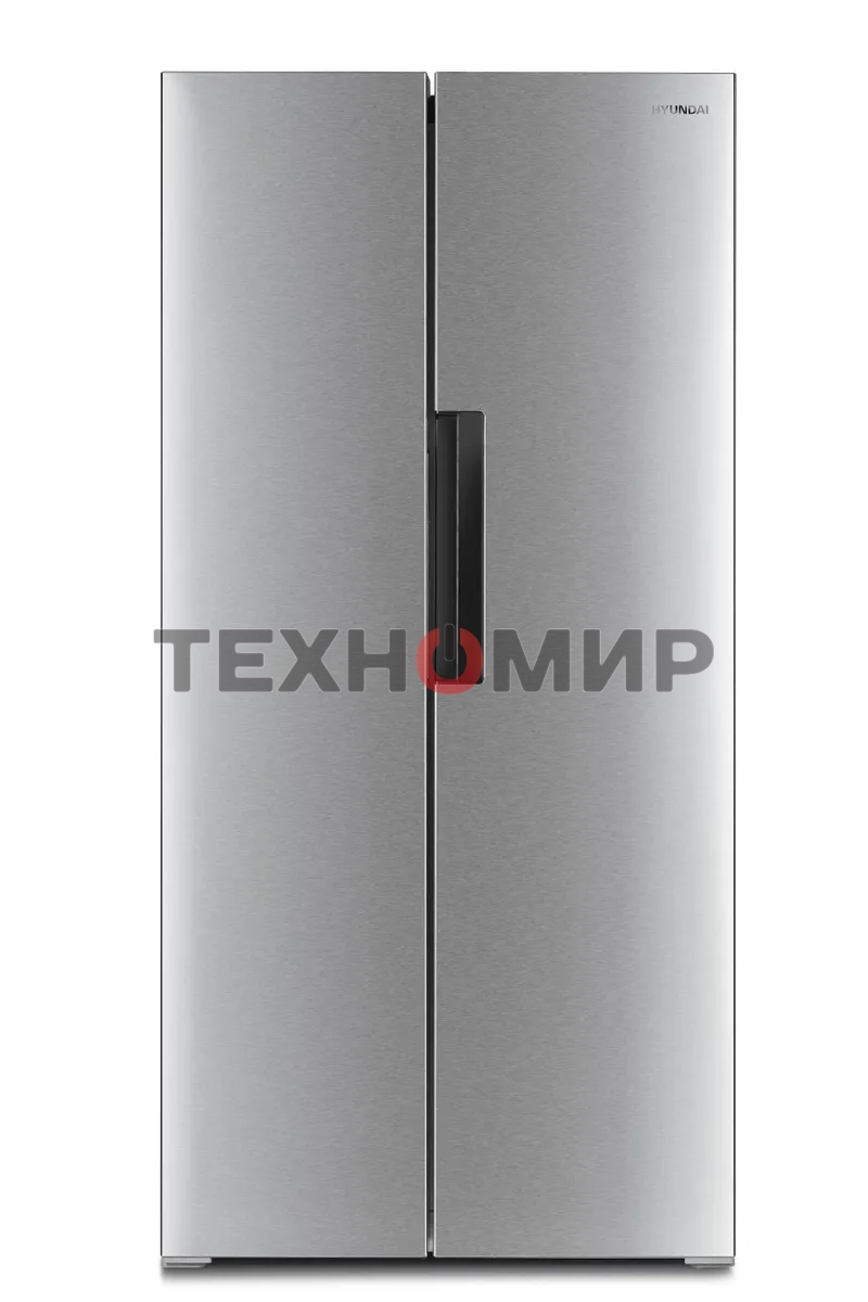 Холодильник Hyundai CS4502F нержавеющая сталь двухкамерный Side by Side 271/165л морозилка сбоку
