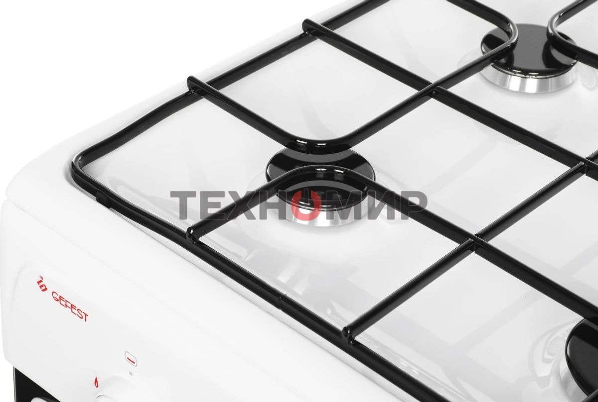 Плита газовая Gefest ПГ 3200-08 К35 белый, конфорок 4 шт, духовка 42 л, 50 см x 85 см x 53 см