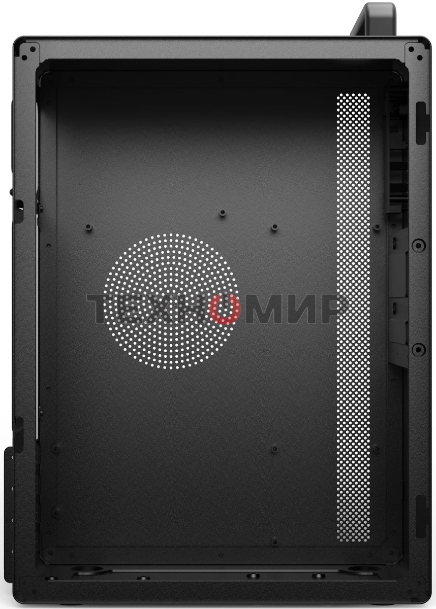 Компьютерный корпус CBR mATX Minitower V205, без БП, 1хUSB 3.0, 1хUSB 2.0, HD Audio+Mic, ручка, каркас металл 1.8мм, Black PCC-MATX-V205-WPSU