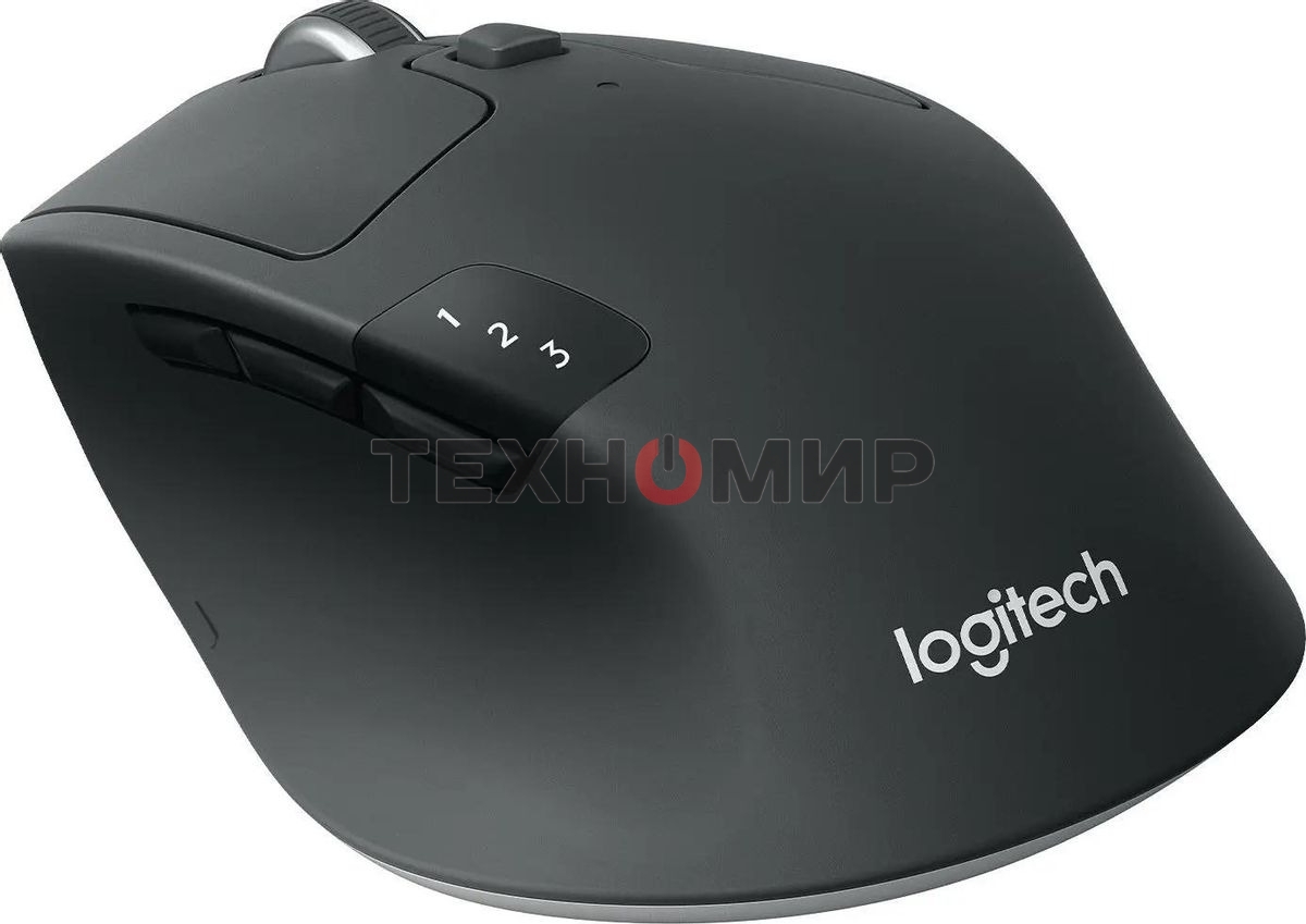 Мышь беспроводная Logitech M720 Triathlon черный, 1000 dpi, радиоканал, Bluetooth, USB, кнопки - 8