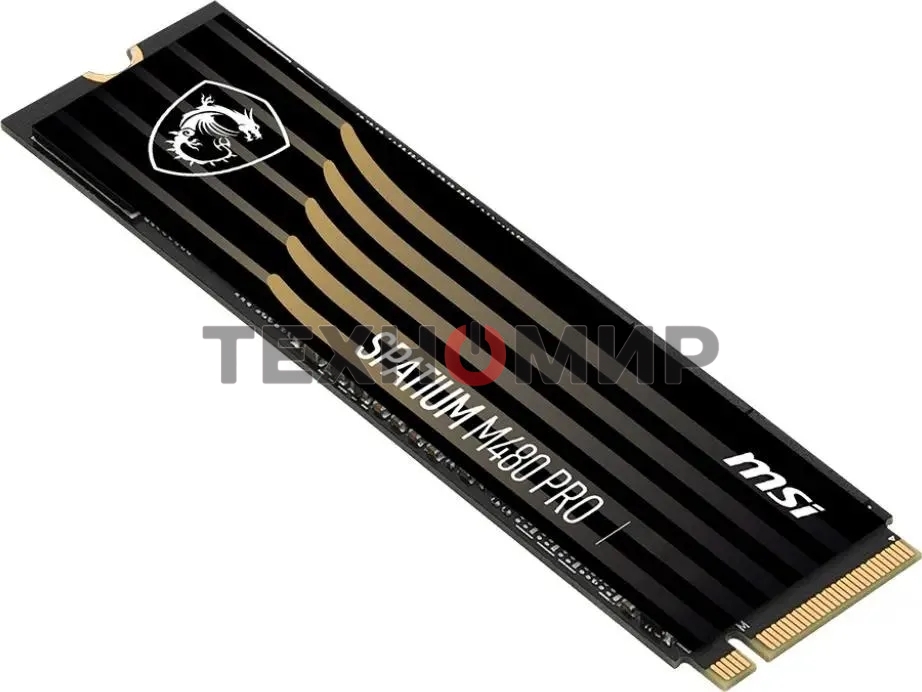 Накопитель SSD MSI SPATIUM M480 PRO, 2Tb, M.2 2280, PCIe 4.0 x4, NVMe, R/W 7400/7000