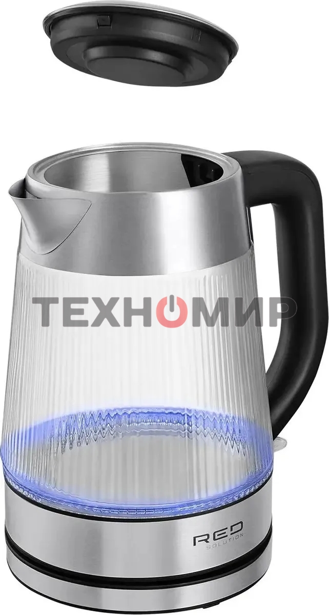 Чайник электрический Red Solution G121 1.8 л, 2200 Вт, черный/серебристый