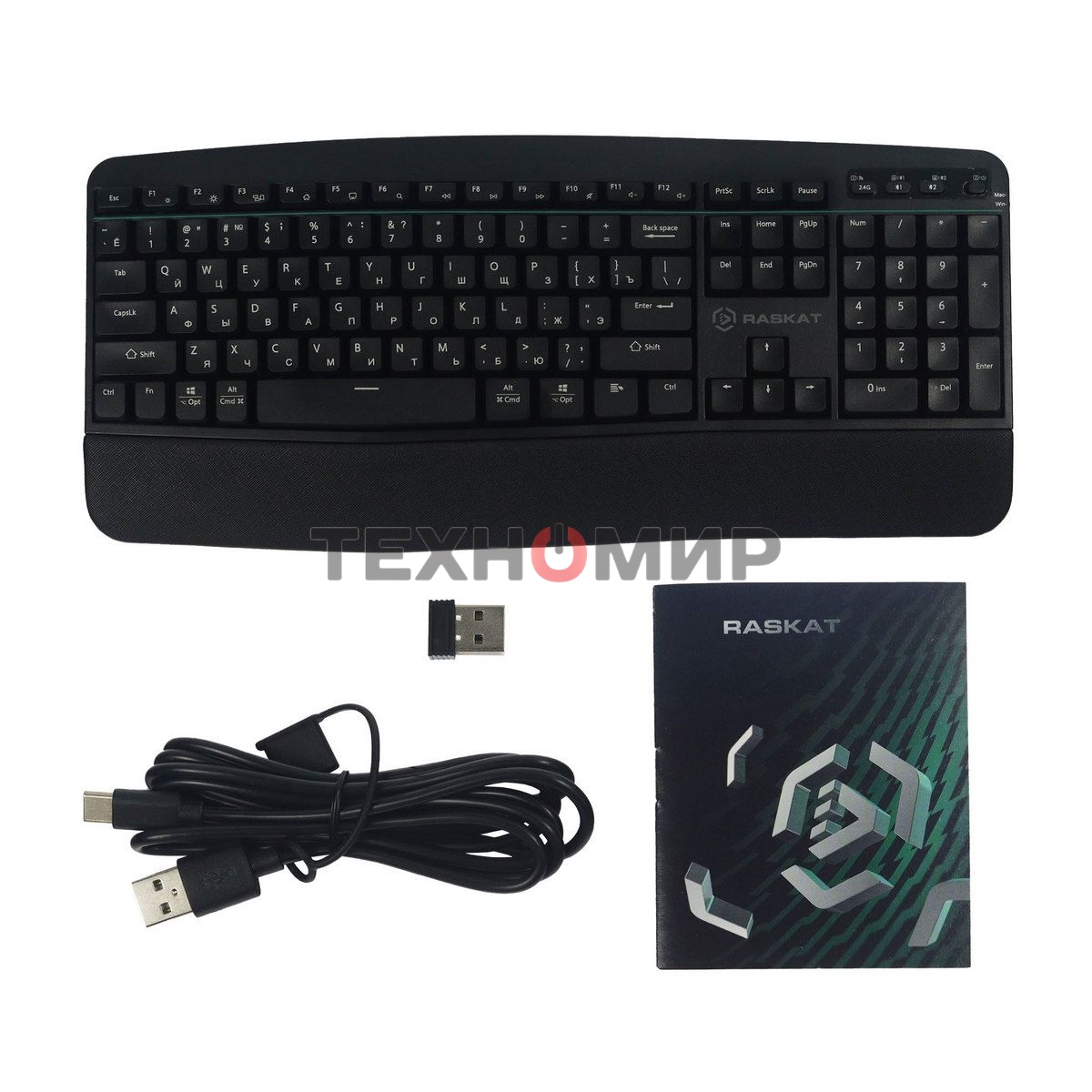 Клавиатура Raskat K006 проводная, USB Type-A, чёрный