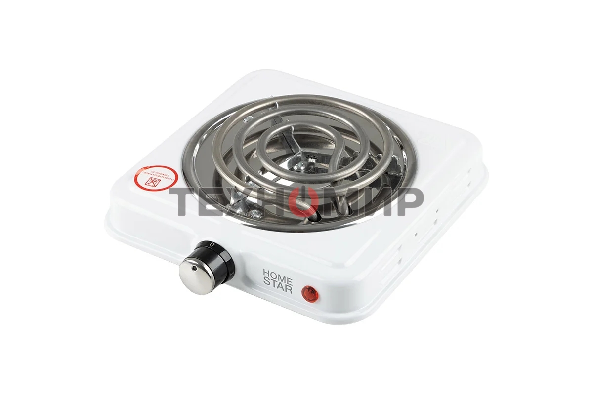 Плита настольная электрическая Homestar HS-1107, 1 конф, белый, ТЭН