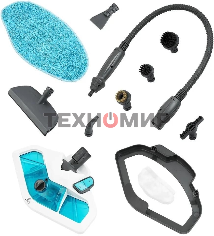 Швабра паровая Kitfort КТ-1003 1500Вт голубой