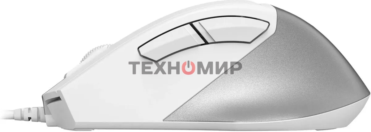 Мышь проводная A4Tech Fstyler FM45S Air белый/серебристый, 2400 dpi, USB, кнопки - 7