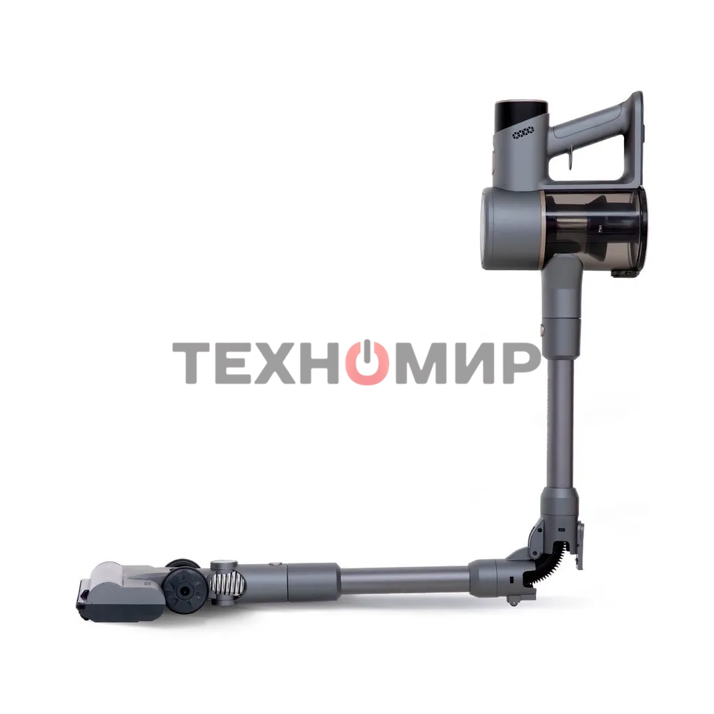 Пылесос вертикальный BQ VCA1004W серый, питание от аккумулятора, 50 Вт, уборка сухая/влажная, пылесборник 0.6 л, работа от АКБ max 35 мин.