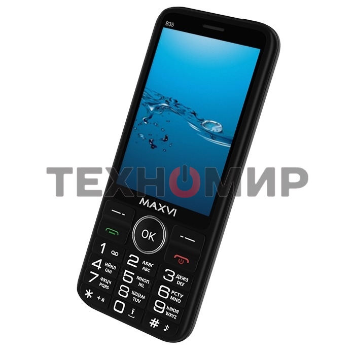 Мобильный телефон Maxvi B35 черный