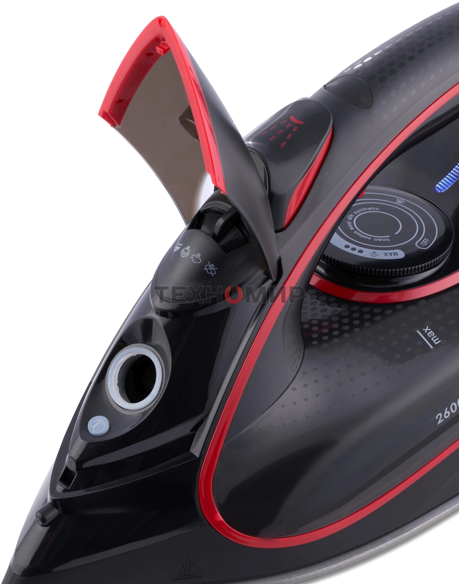 Утюг Domfy DSC-EI606 2600Вт черный/красный