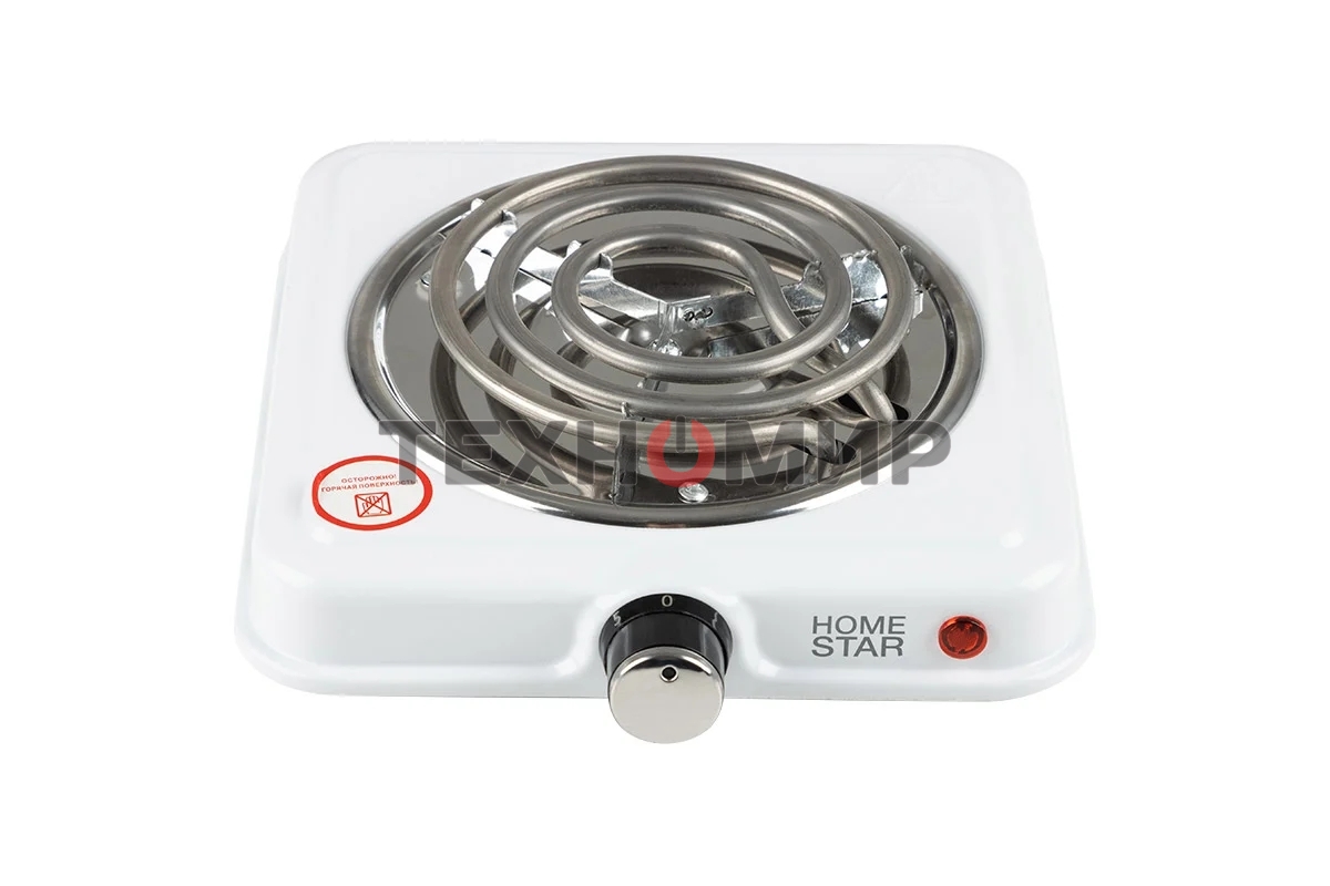 Плита настольная электрическая Homestar HS-1107, 1 конф, белый, ТЭН