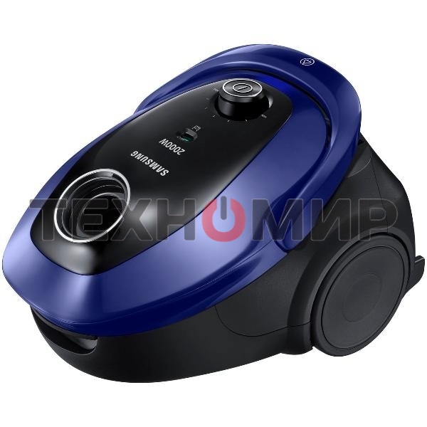 Пылесос Samsung SC20M255AWB синий, 460/2000 Вт, уборка сухая, пылесборник мешок 2.5 л