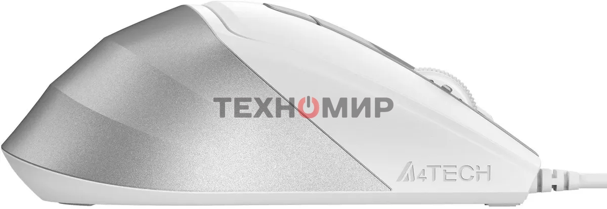 Мышь проводная A4Tech Fstyler FM45S Air белый/серебристый, 2400 dpi, USB, кнопки - 7